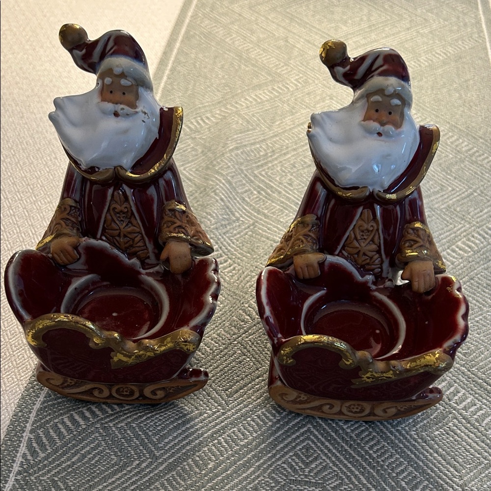 Santa Claus Candle Holders